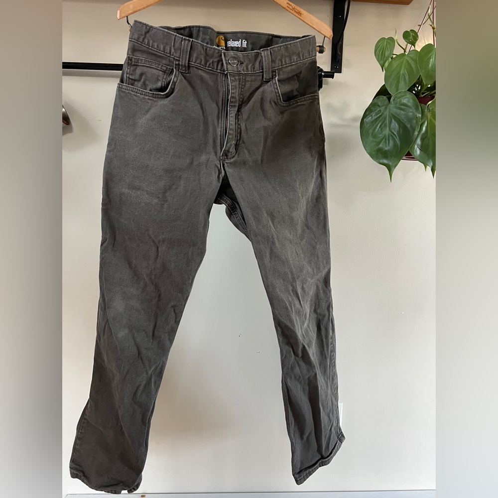 Carhartt Pants: Rugged Flex Rigby 102517 909 Men's Dark Coffee 5-Pocket 31x30